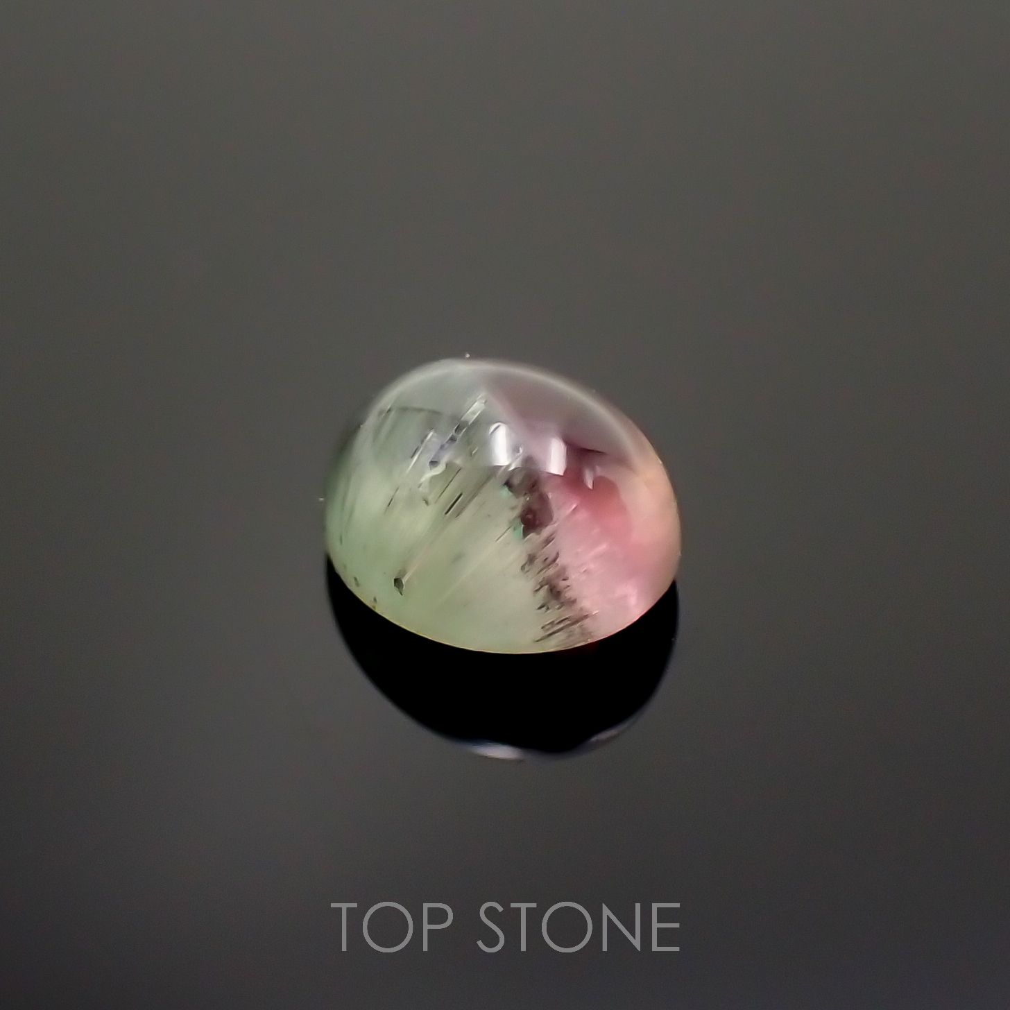 バイカラートルマリンキャッツアイ ブラジル産 0.36ct[221018611]4.5x3.6mm前後