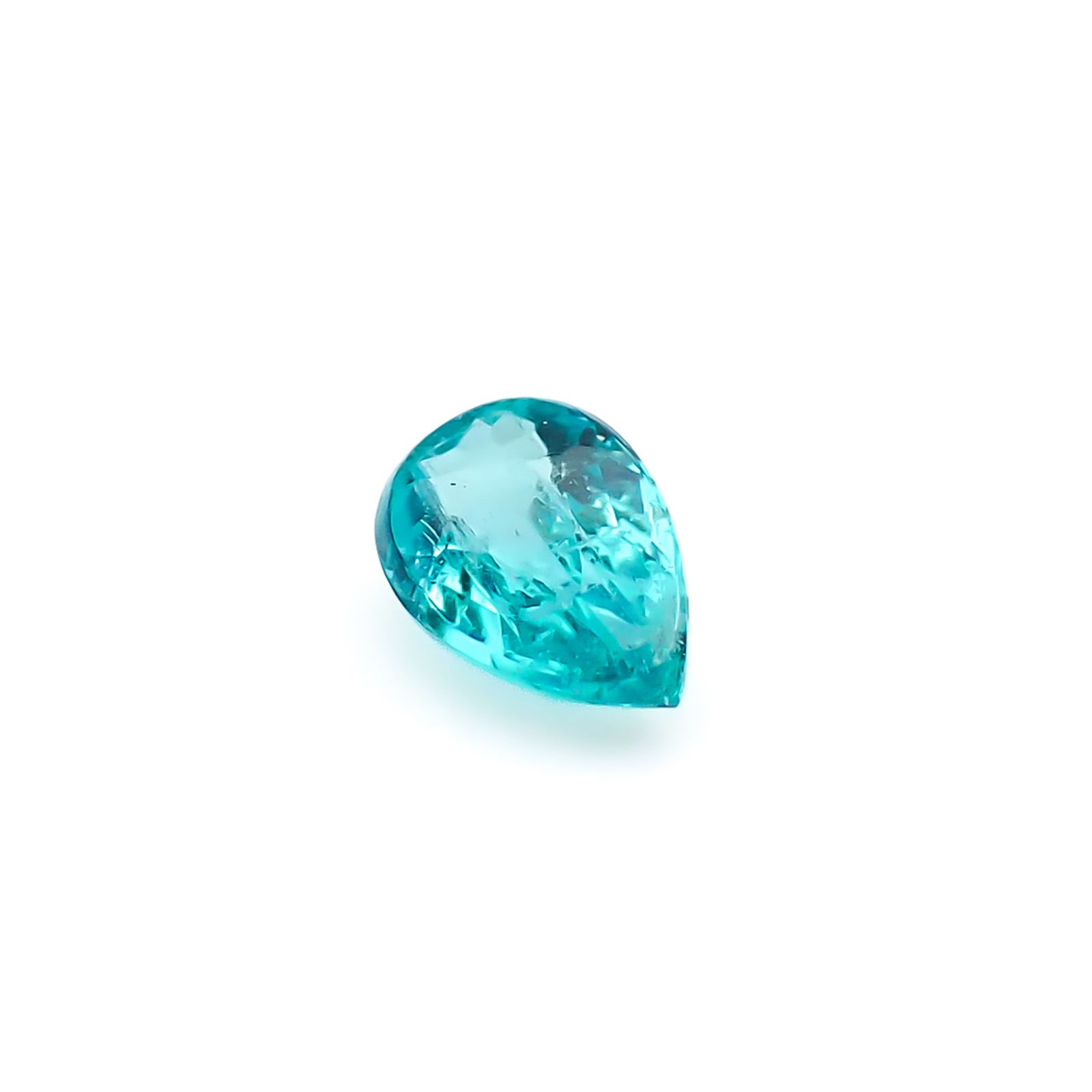 パライバトルマリン(宝石名トルマリン/別名 パライバ・トルマリン)ブラジル産 識別済 0.11ct / 3.7x2.5mm前後 [260932807]