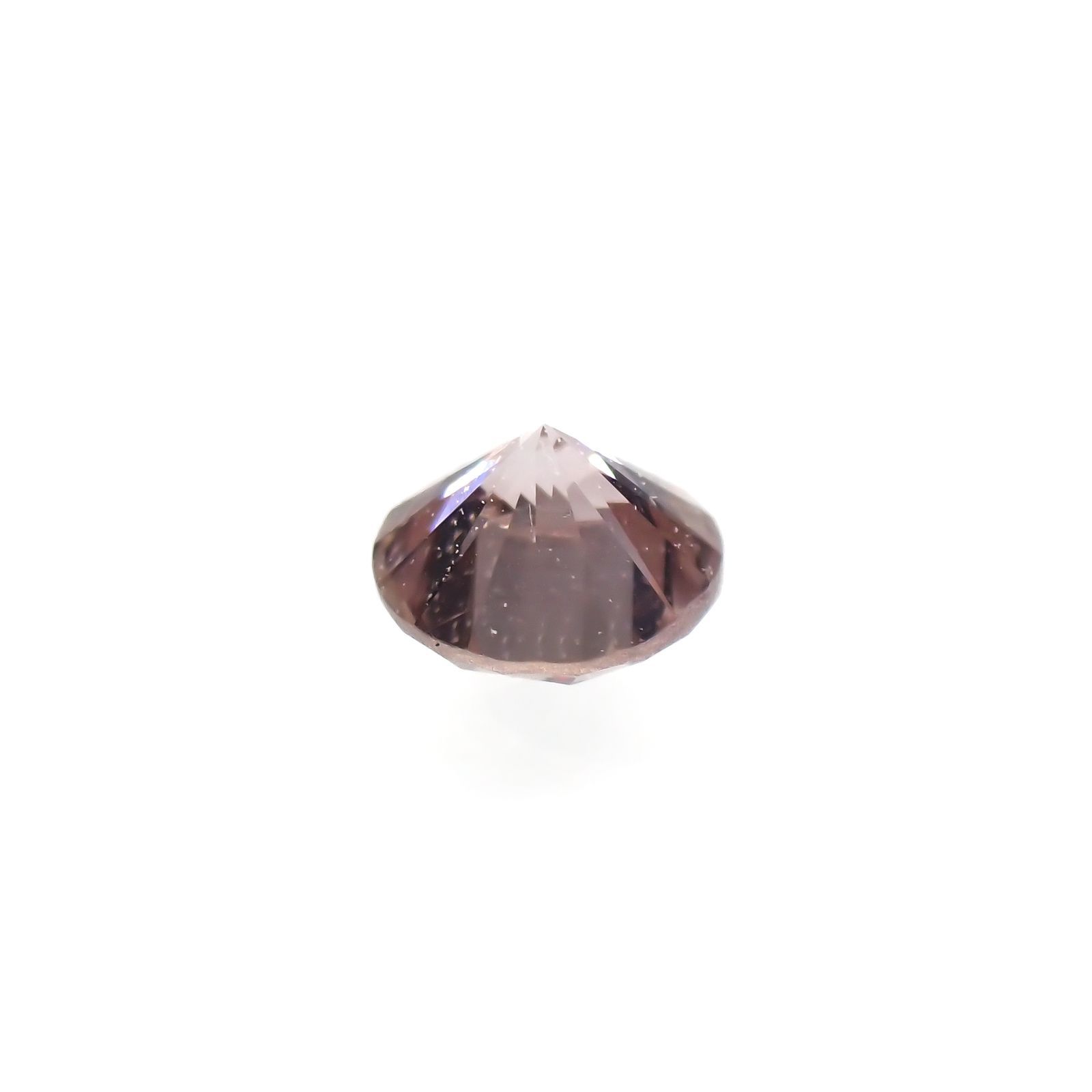 ピンクダイヤモンド (宝石名ダイアモンド)SI-1 / FANCY LIGHT BROWN PINK 0.091ct ソ付(CGL)[220716970]2.74x2.78mm前後