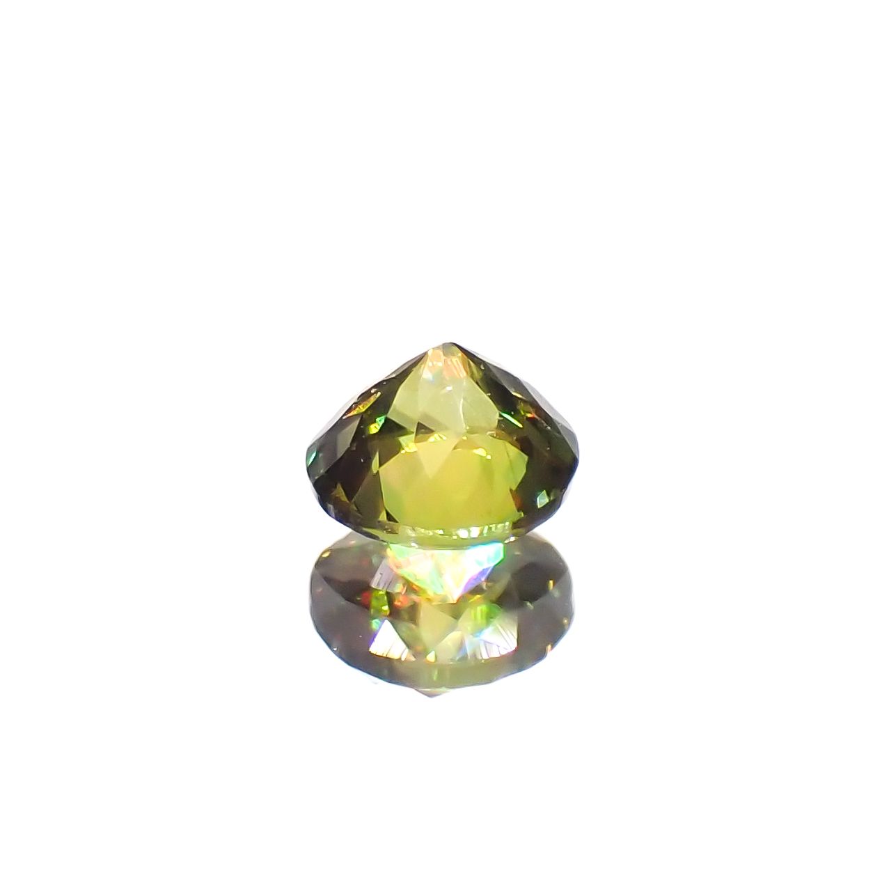 カラーチェンジスフェーン パキスタン産 0.18ct[230522187]3.4x3.3mm前後