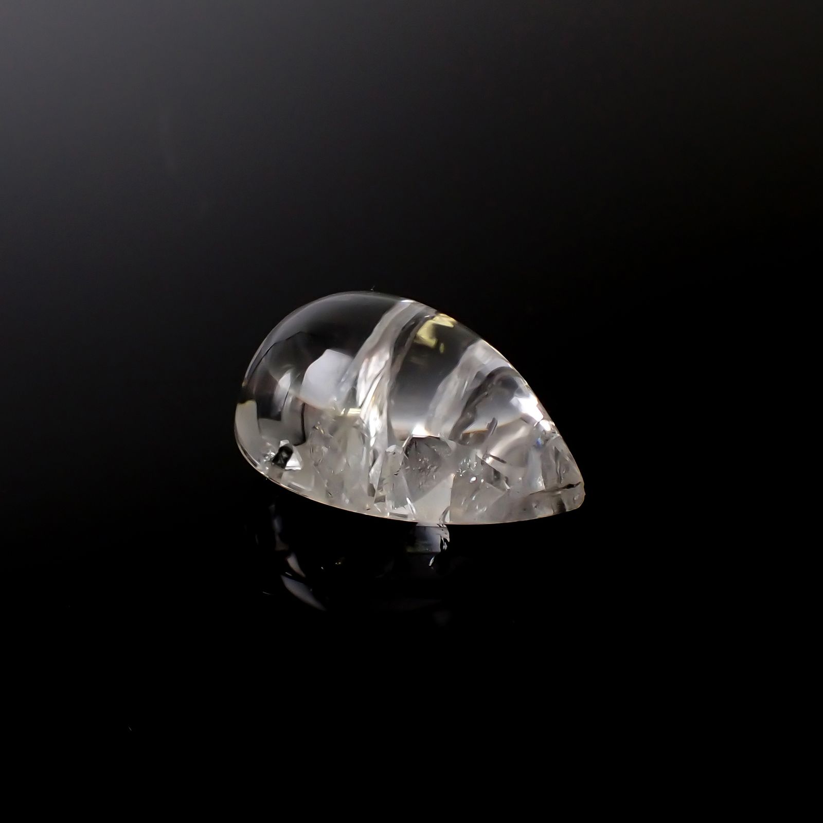 マニフェストインクォーツ ブラジル産 41.41ct[240527421]27x19.3mm前後