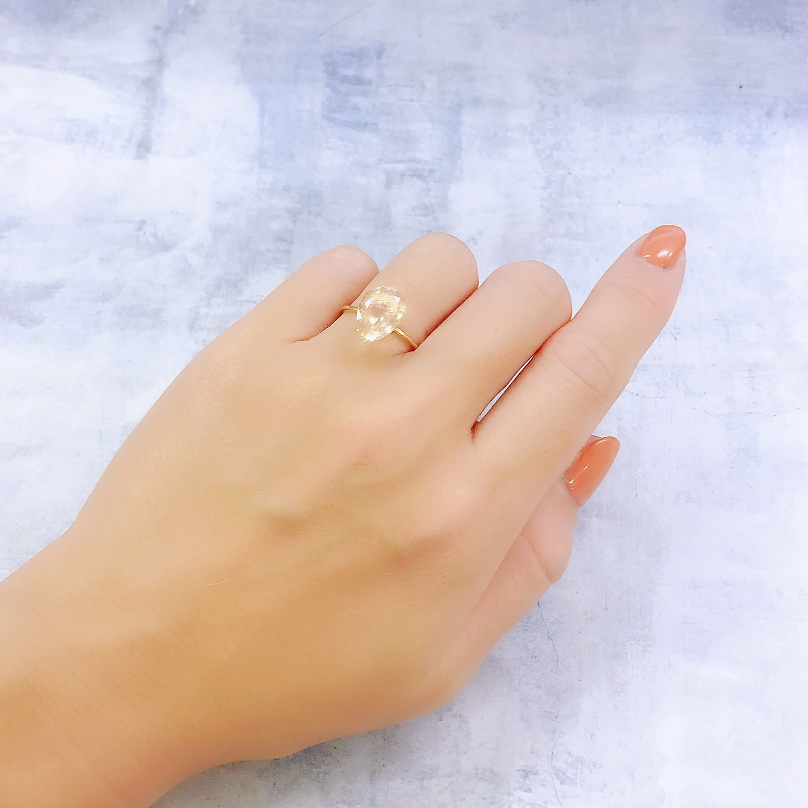 オレゴンサンストーン アメリカ・オレゴン州産 3.45ct[221018712]12.9x8.7mm前後