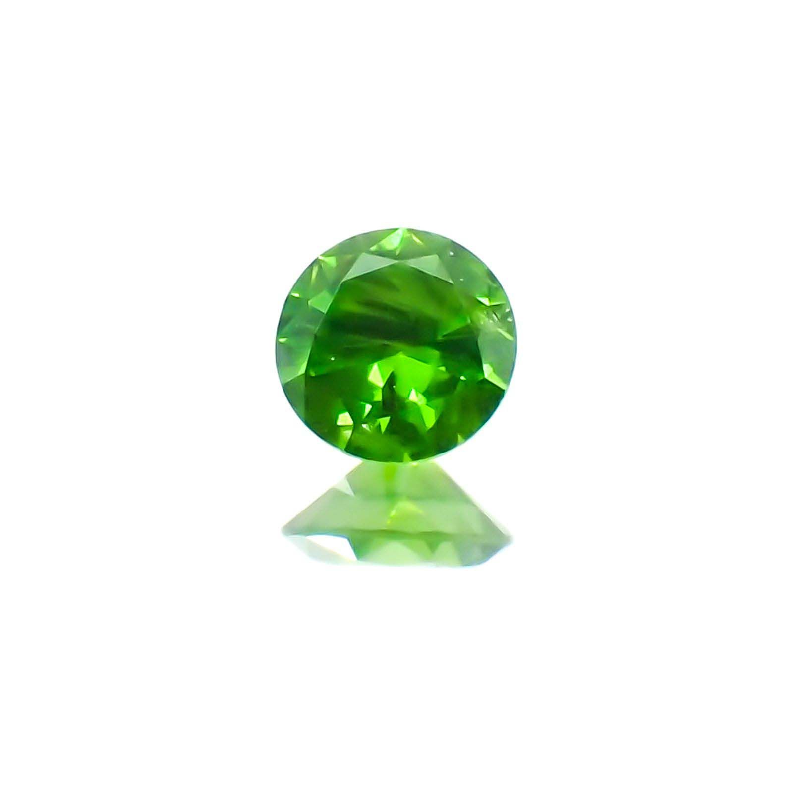 デマントイドガーネット(宝石名デマントイド・ガーネット)ロシア産 0.12ct 識別済[230622500]3.1x3.1mm前後