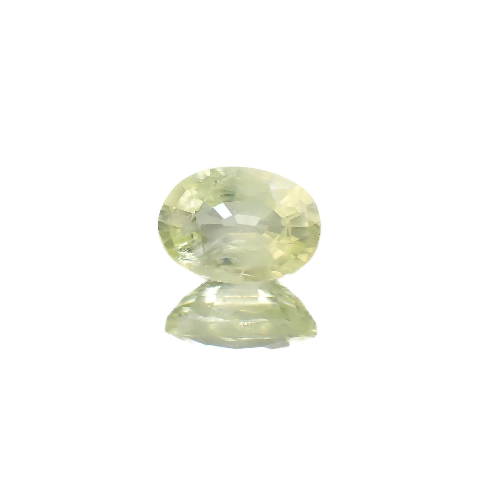 クリソベリル(宝石名クリソベリル)マダガスカル産 識別済 1.25ct / 7.3x5.3mm前後 [220817449]