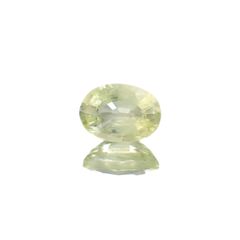 クリソベリル(宝石名クリソベリル)マダガスカル産 識別済 1.25ct / 7.3x5.3mm前後 [220817449]