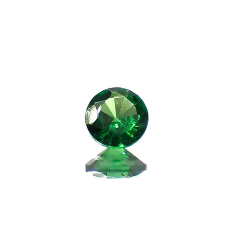 ツァボライト(宝石名グリーン グロッシュラー・ガーネット)タンザニア産 0.13ct 識別済[240226096]3.1x3.1mm前後