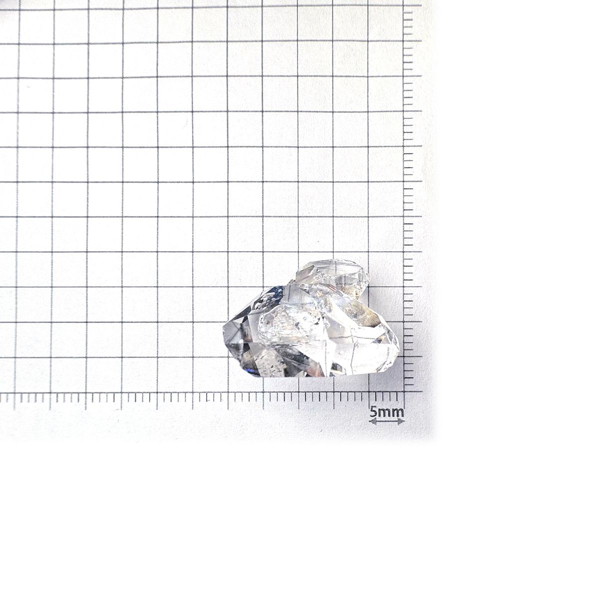 ハーキマーダイヤモンド 原石 アメリカ・ニューヨーク州産 22.63ct[231225123]21.7x16mm前後