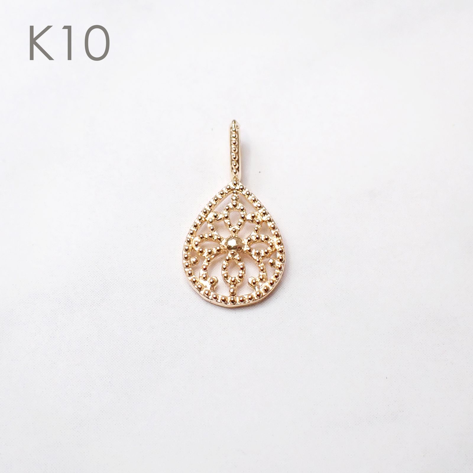 ◇K18/K10 Beata（ビィータ）◇ティアドロップ [ラッキーチャーム/ペンダントトップ※チェーン別売り]