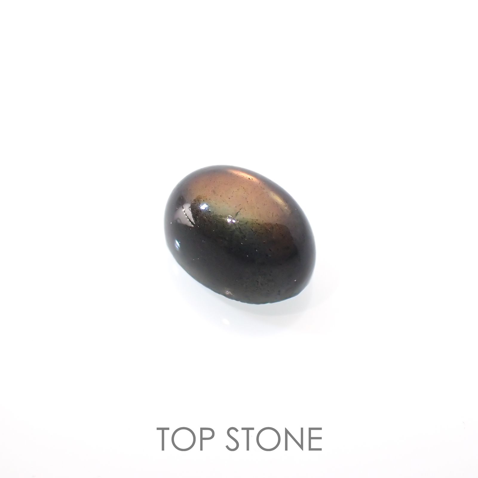 ゴールドシーンアンデシン(宝石名アンデシン)インド産 1.07ct 識別済[220918087]6.7x4.6mm前後