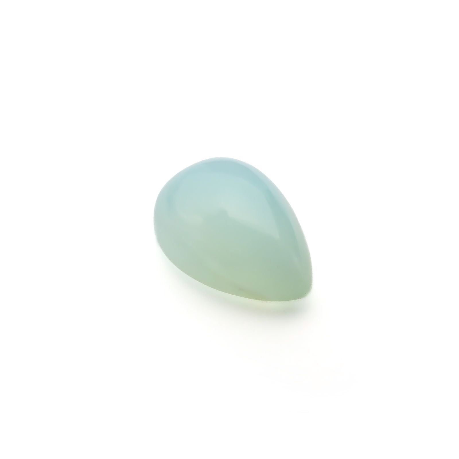 ブルーオパール(宝石名ブルー・コモン オパール)ペルー産 ソ付(彩珠) 5.129ct / 14.7x10mm前後 [220817310]