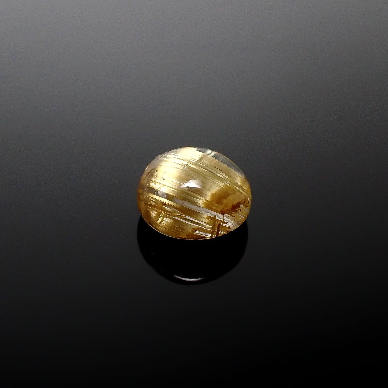 ルチルクオーツ キャッツアイ ブラジル産 1.60ct[240427332]7x7mm前後