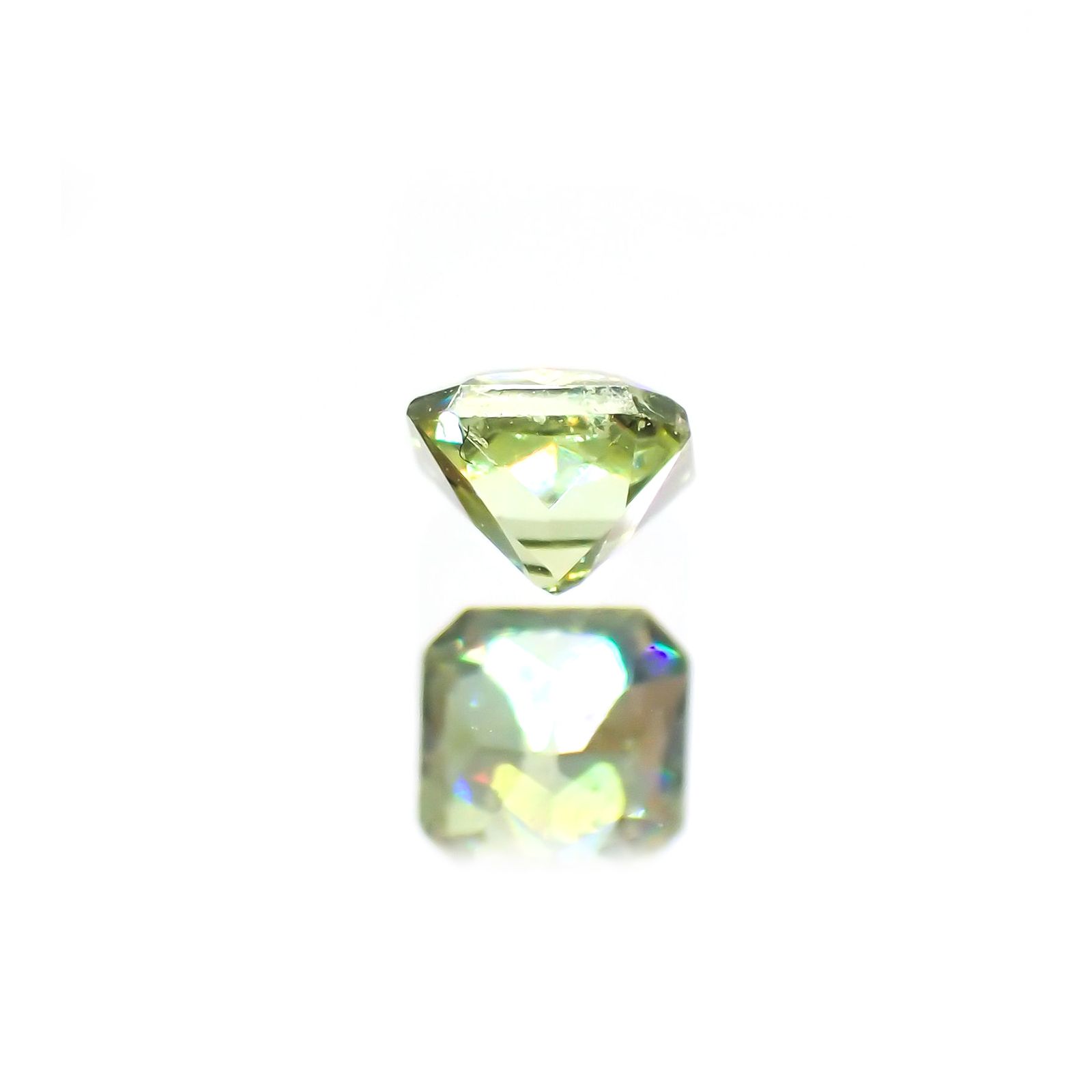 デマントイドガーネット(宝石名デマントイド・ガーネット) ナミビア産 0.17ct 識別済[210912792]2.9×2.9mm前後