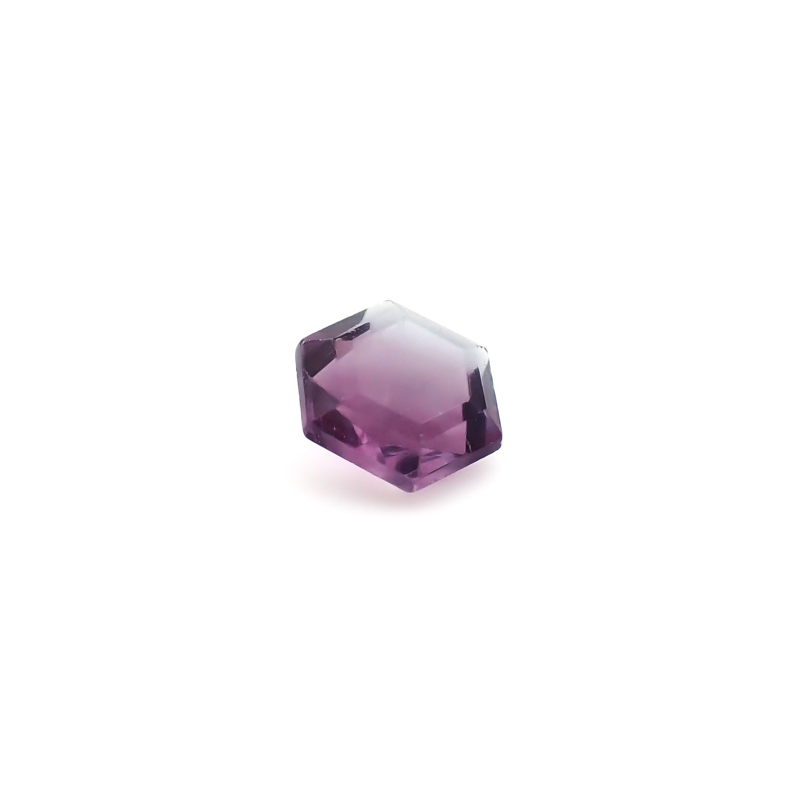 ◇ヘキサゴンカット◇バイカラーフローライト フルオレッセンス 中国産 2.56ct / 9.2x7.8mm前後 [260932782]