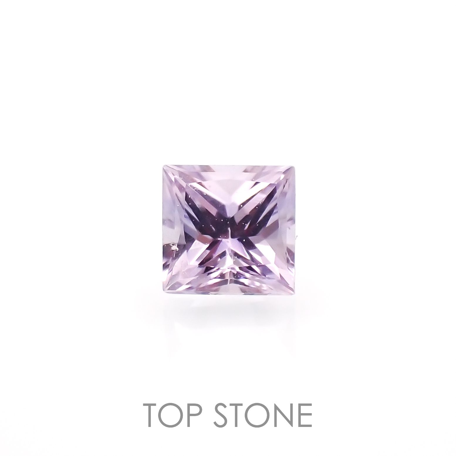 ◇プリンセスカット◇アイスラベンダーサファイア(宝石名サファイア)東アフリカ産 0.23ct 識別済[230120235]3.2x3.2mm前後