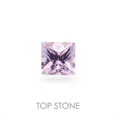 ◇プリンセスカット◇アイスラベンダーサファイア(宝石名サファイア)東アフリカ産 0.23ct 識別済[230120235]3.2x3.2mm前後