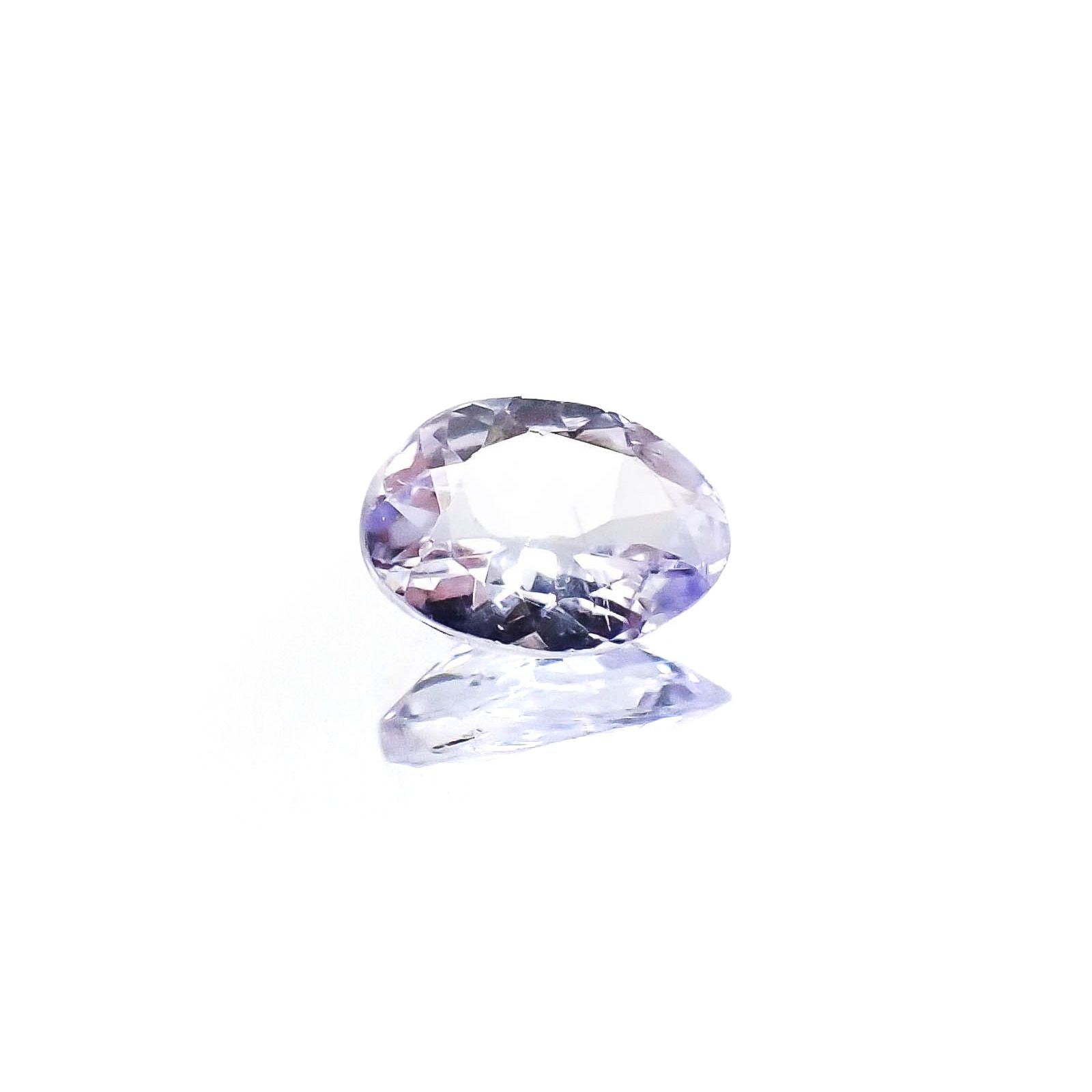 ラベンダーゾイサイト(宝石名ゾイサイト)タンザニア産 識別済 0.61ct / 6.7x4.9mm前後 [230522014]