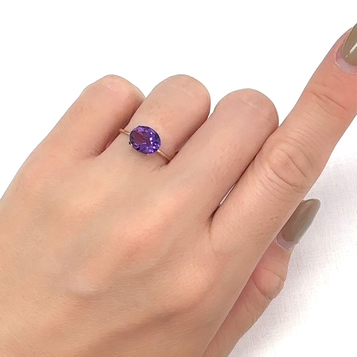 カラーシフトアメジスト ブラジル/ウルグアイ産 1.58ct[240929003]9.1x7.1mm前後