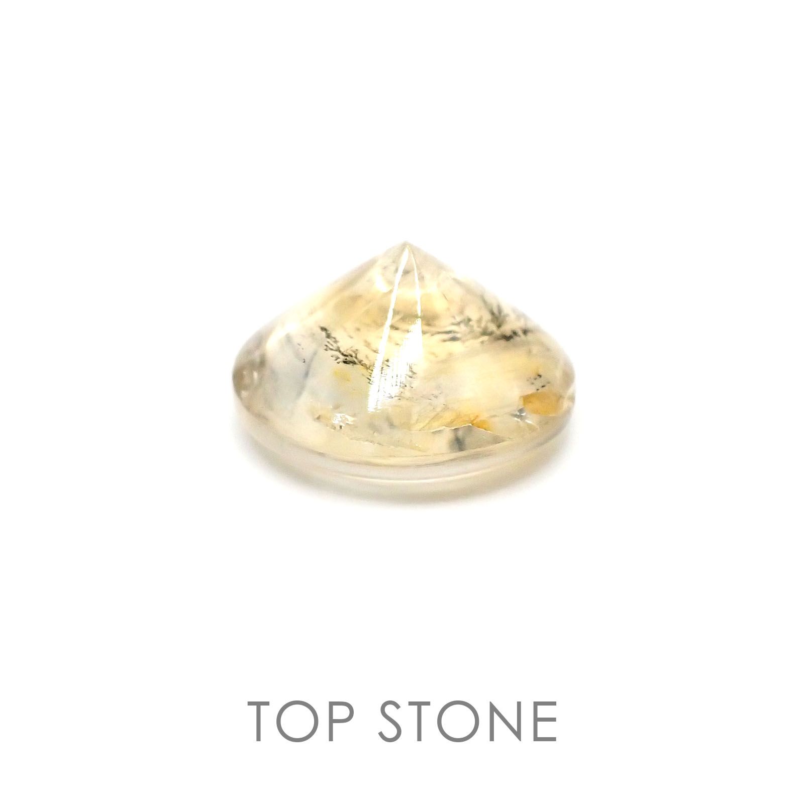 デンドリチッククォーツ ブラジル産 ルース 7.88ct[20084955]14.1×14.1mm前後