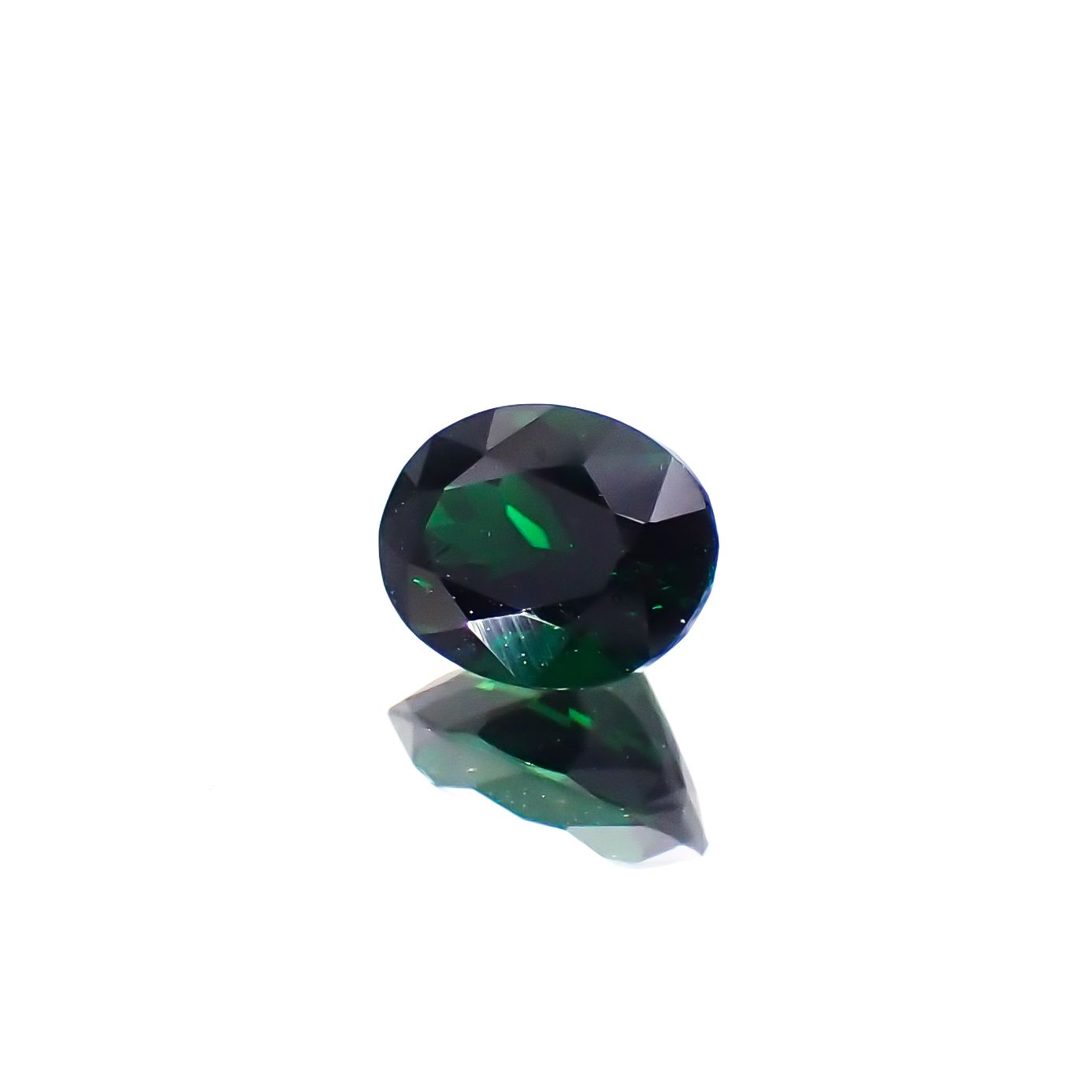 クロムトルマリン(宝石名クロム・トルマリン)タンザニア産 0.40ct 識別済[231023994]5.4x4.1mm前後