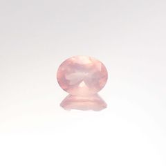 ディープローズクォーツ(宝石名ローズ・クォーツ)モザンビーク産 0.72ct 識別済[230722936]6.7x5.3mm前後
