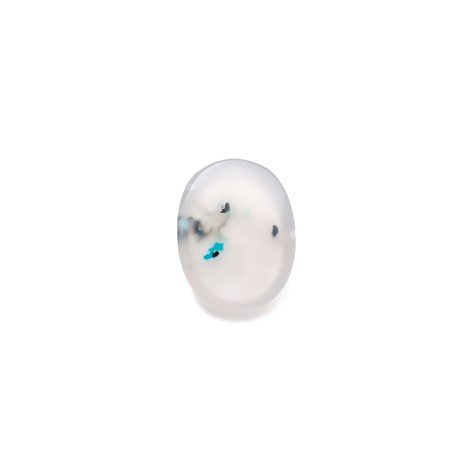 コッパークリソコラインカルセドニー インドネシア産 4.80ct / 15.8x12.1mm前後 [260932796]