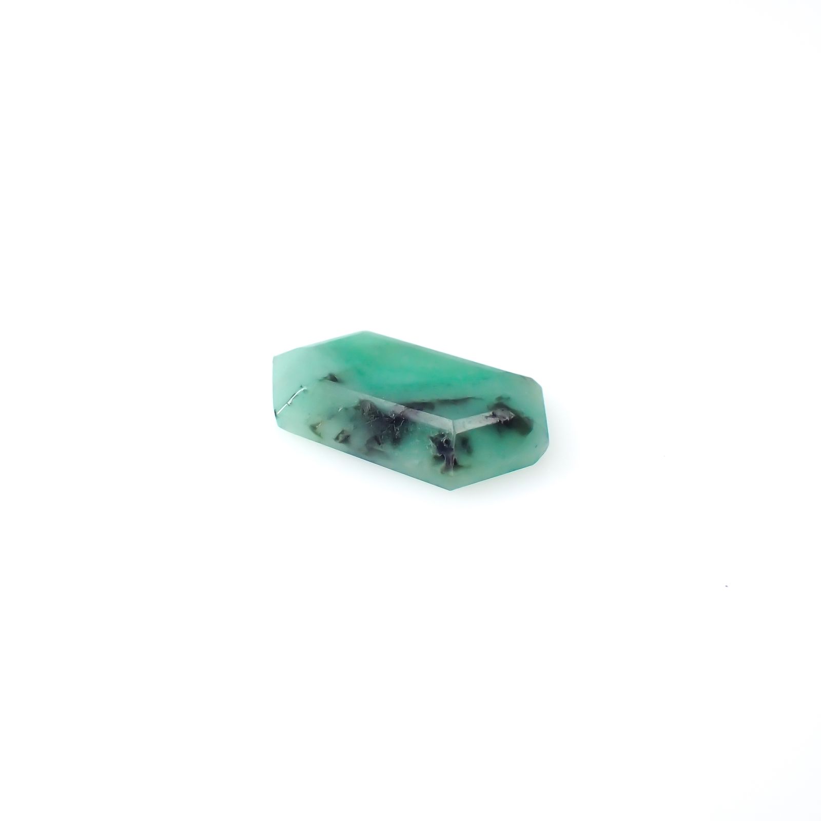 ◇カスタム・ヘキサゴンカット◇エメラルド ブラジル産 2.36ct[240326476]14x8.2mm前後