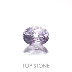 ラベンダースピネル(宝石名スピネル)ビルマ/マダガスカル産 1.13ct 識別済[230220604]7.2x5.4mm前後