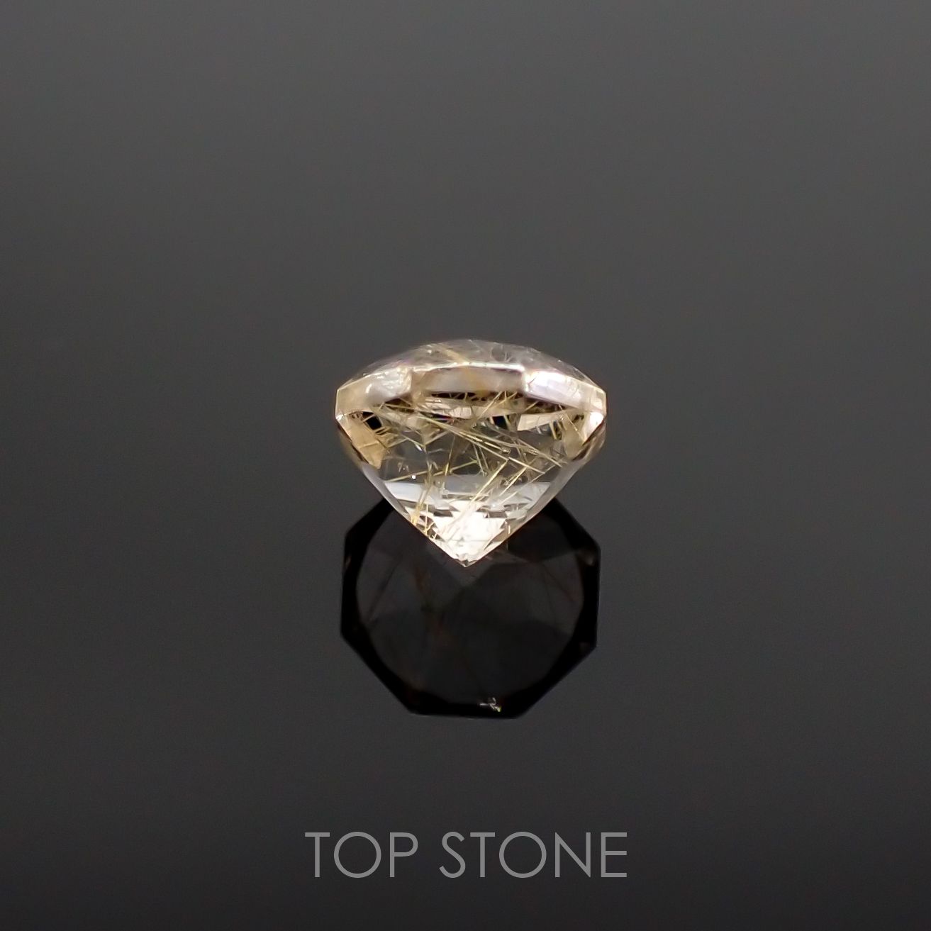 ◇オクタゴンカット◇ルチルクォーツSA ブラジル産 ルース 0.58ct[210611305]5.1×5mm前後