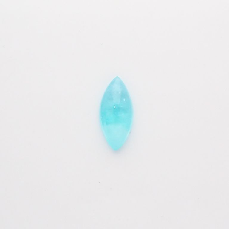 パライバトルマリン(宝石名トルマリン/別名パライバ・トルマリン) ブラジル・キントス鉱山産 0.605ct ソ付(宝貴協)[210711752]8.9×4.1mm前後