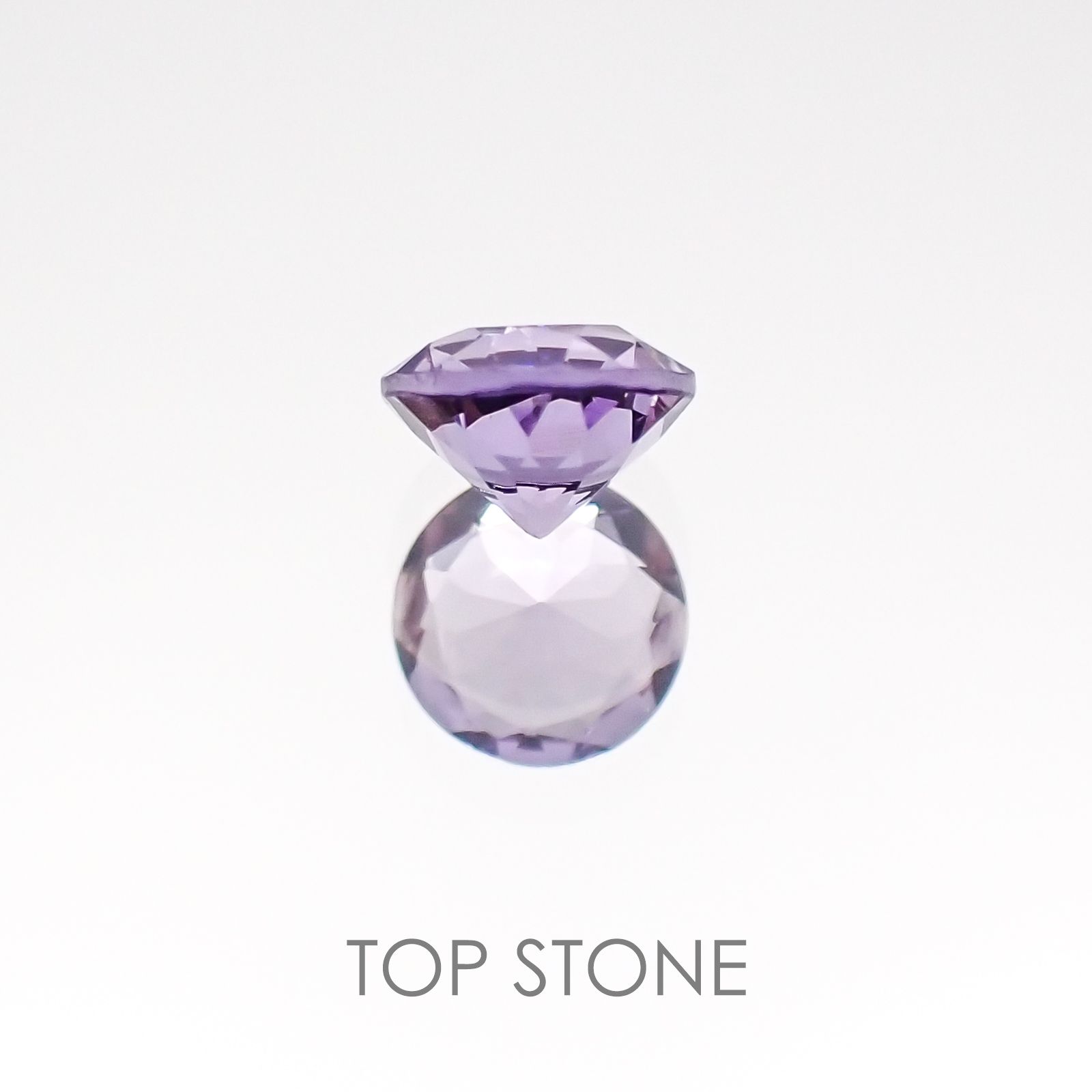 マリアライト(宝石名パープル・スキャポライト) スリランカ産 0.25ct 識別済[20117684]4.2×4.1mm前後