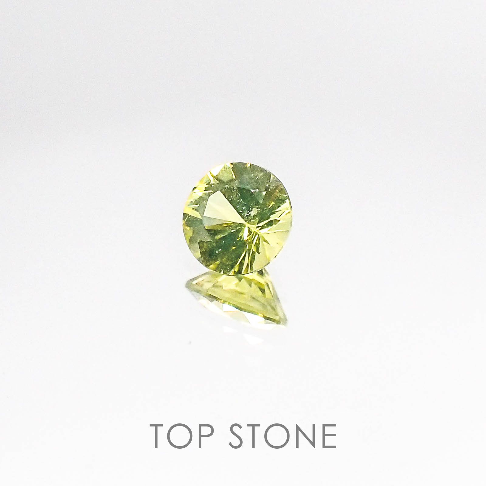 クリソベリル(宝石名クリソベリル) スリランカ産 0.36ct 識別済[20084687]4.4×4.4mm前後