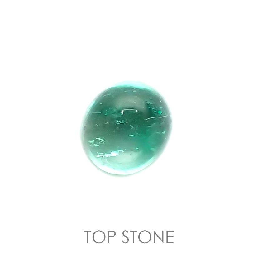 エメラルド(宝石名エメラルド)コロンビア産 0.23ct 識別済[220817279]3.8x3.4mm前後