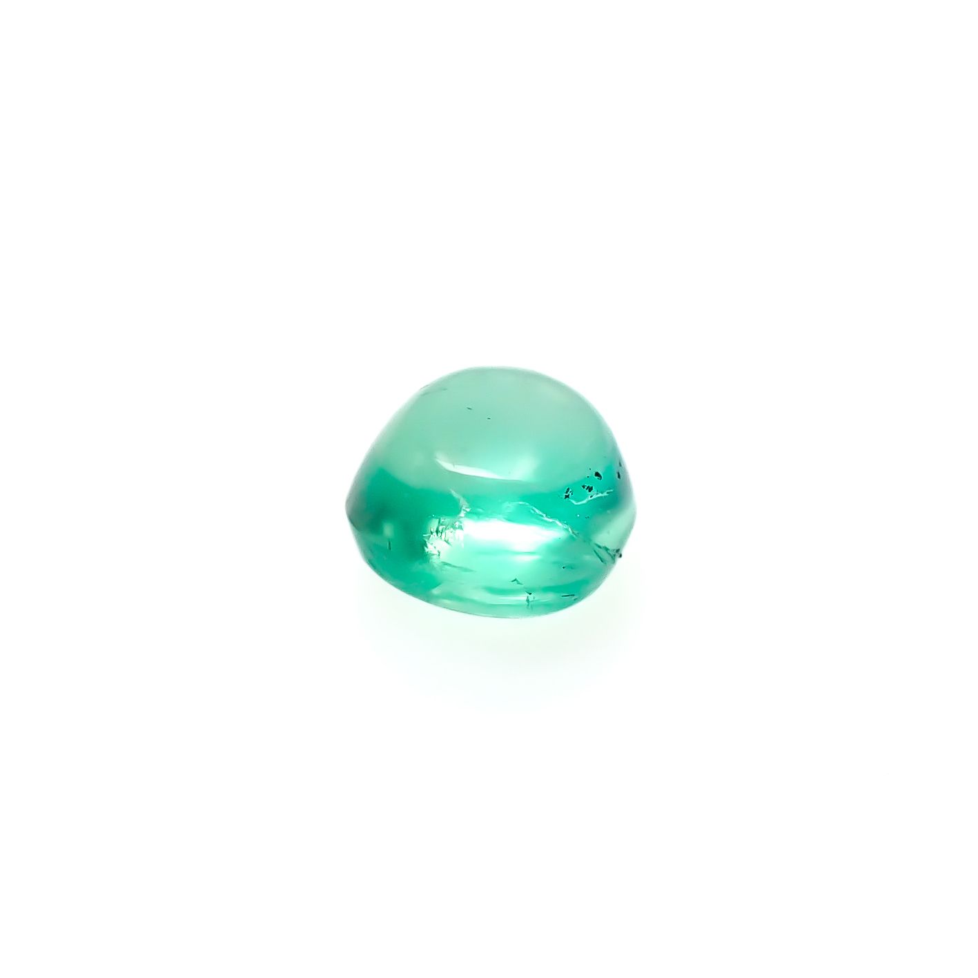 エメラルドキャッツアイ コロンビア産 0.55ct [241229548]4.8x4.5mm前後