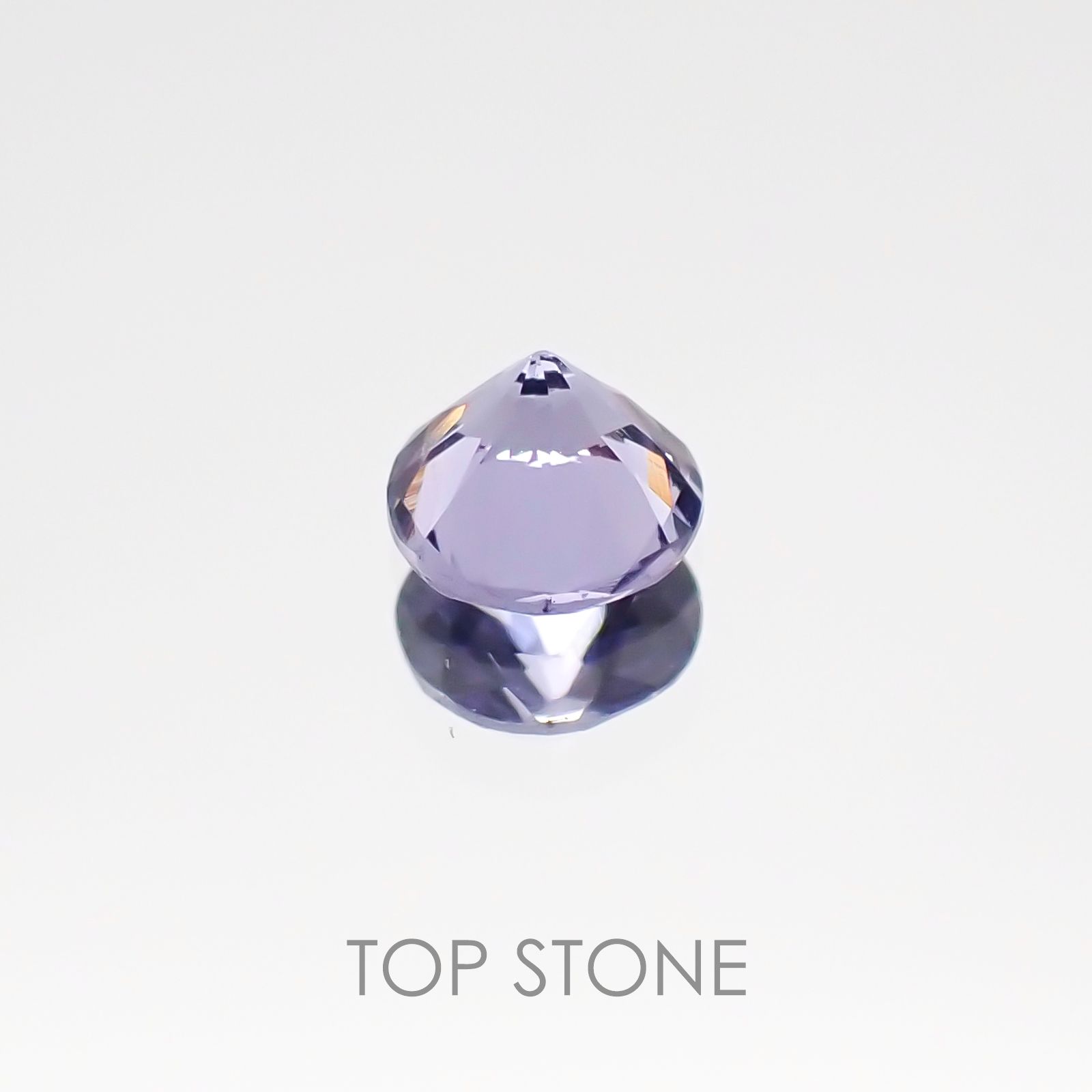 ラベンダースピネル(宝石名スピネル) スリランカ産 0.27ct 識別済[20106646]3.9×3.9mm前後