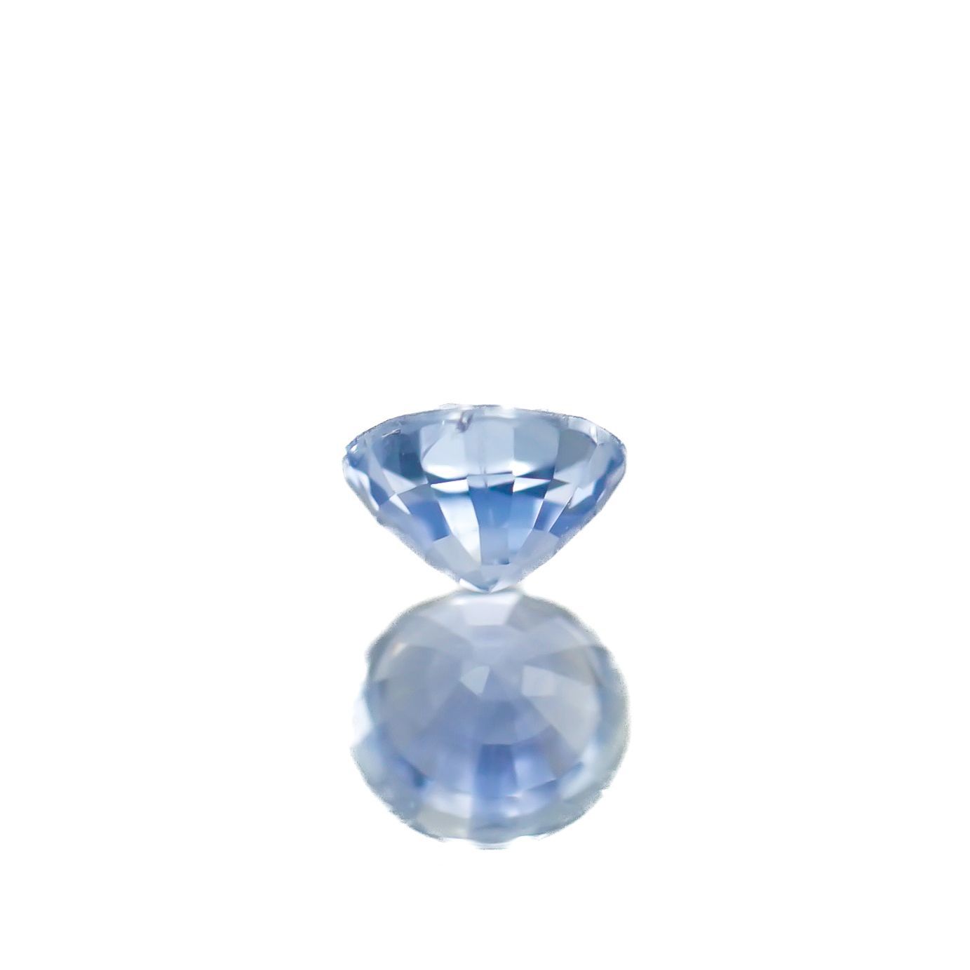 アイスブルーサファイア(宝石名サファイア)スリランカ/マダガスカル産 0.37ct 識別済[230119944]4.2x4.2mm前後