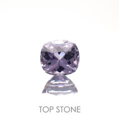 ラベンダーサファイア(宝石名サファイア)スリランカ/マダガスカル産 0.71ct 識別済[220817463]5.1x4.8mm前後