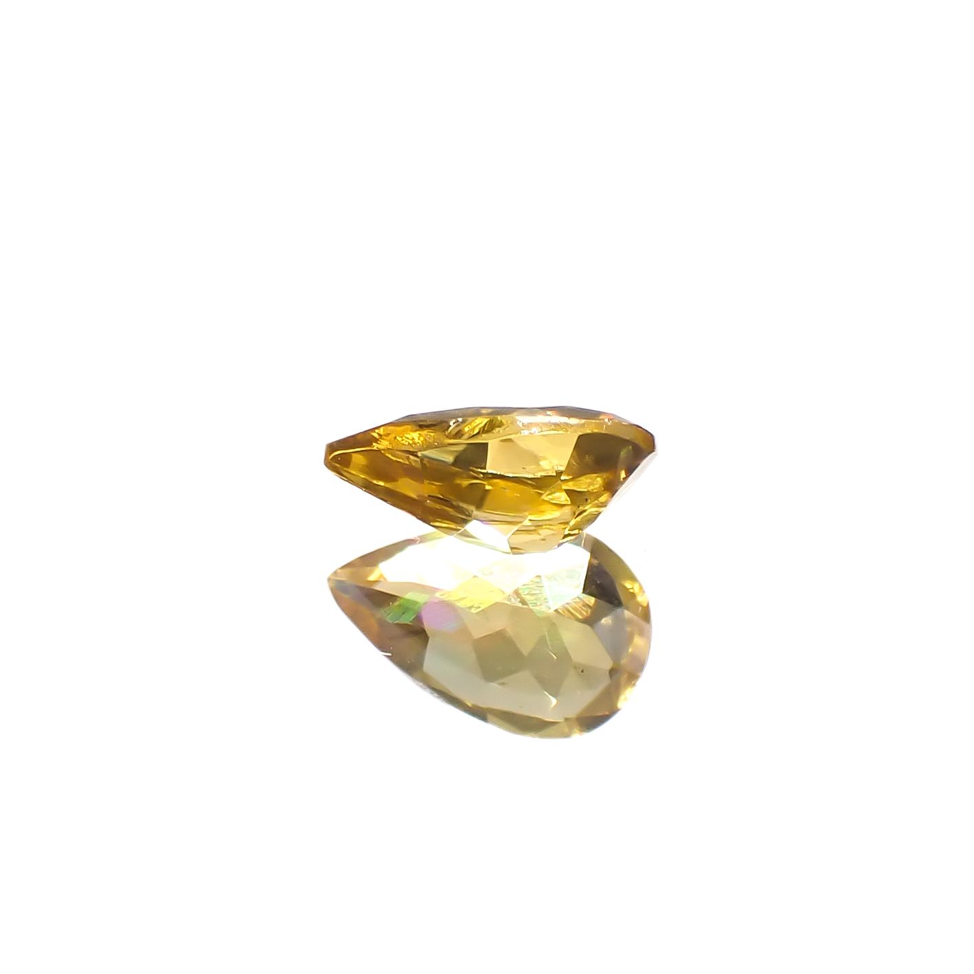 イエロージルコン スリランカ/カンボジア産 0.61ct[240728526]6.5x4.2mm前後
