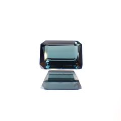 ブルートルマリン(宝石名ブルー・トルマリン) ナイジェリア/ブラジル産 1.334ct ソ付(彩珠)[211013589]7.3×5.8mm前後