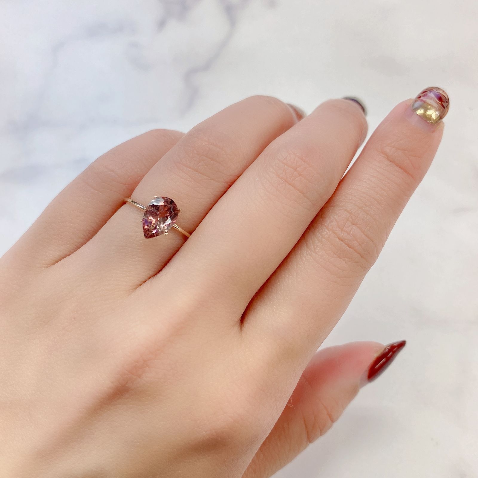 バイカラートルマリン(宝石名バイカラー・トルマリン) コンゴ民主共和国産 1.274ct ソ付(彩珠)[211013604]9×6.1mm前後