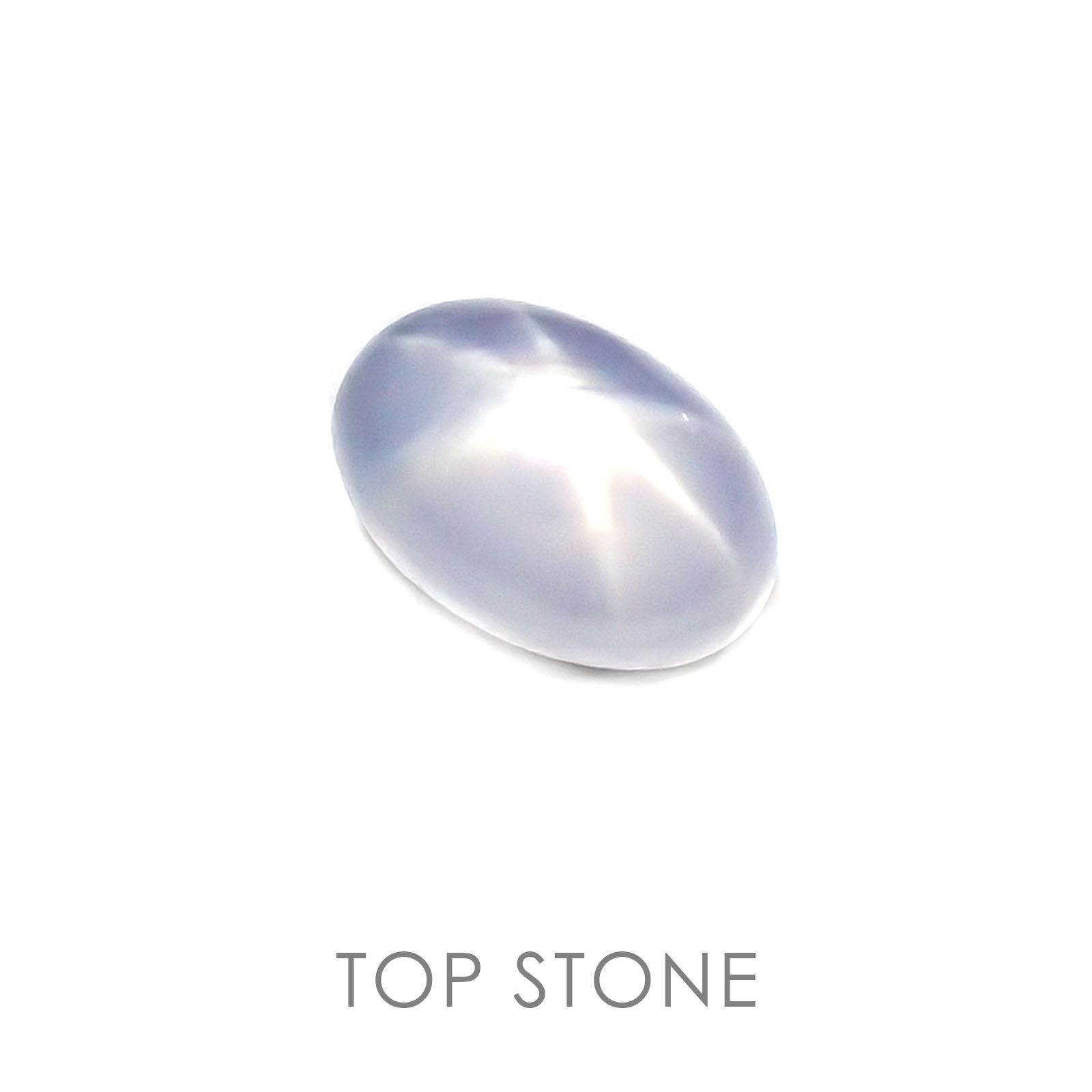ブルースターサファイア(宝石名スター・サファイア) ビルマ産 0.97ct 識別済[20117247]6.2×4.2mm前後