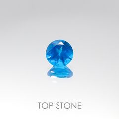 ネオンブルーアパタイト ブラジル産 ルース 0.41ct[20095960]4.5×4.5mm前後