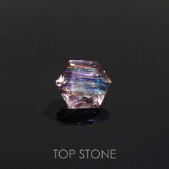 ◇ヘキサゴンカット◇レインボースキャポライト ブラジル産 0.53ct[230320919]4.9x4.8mm前後