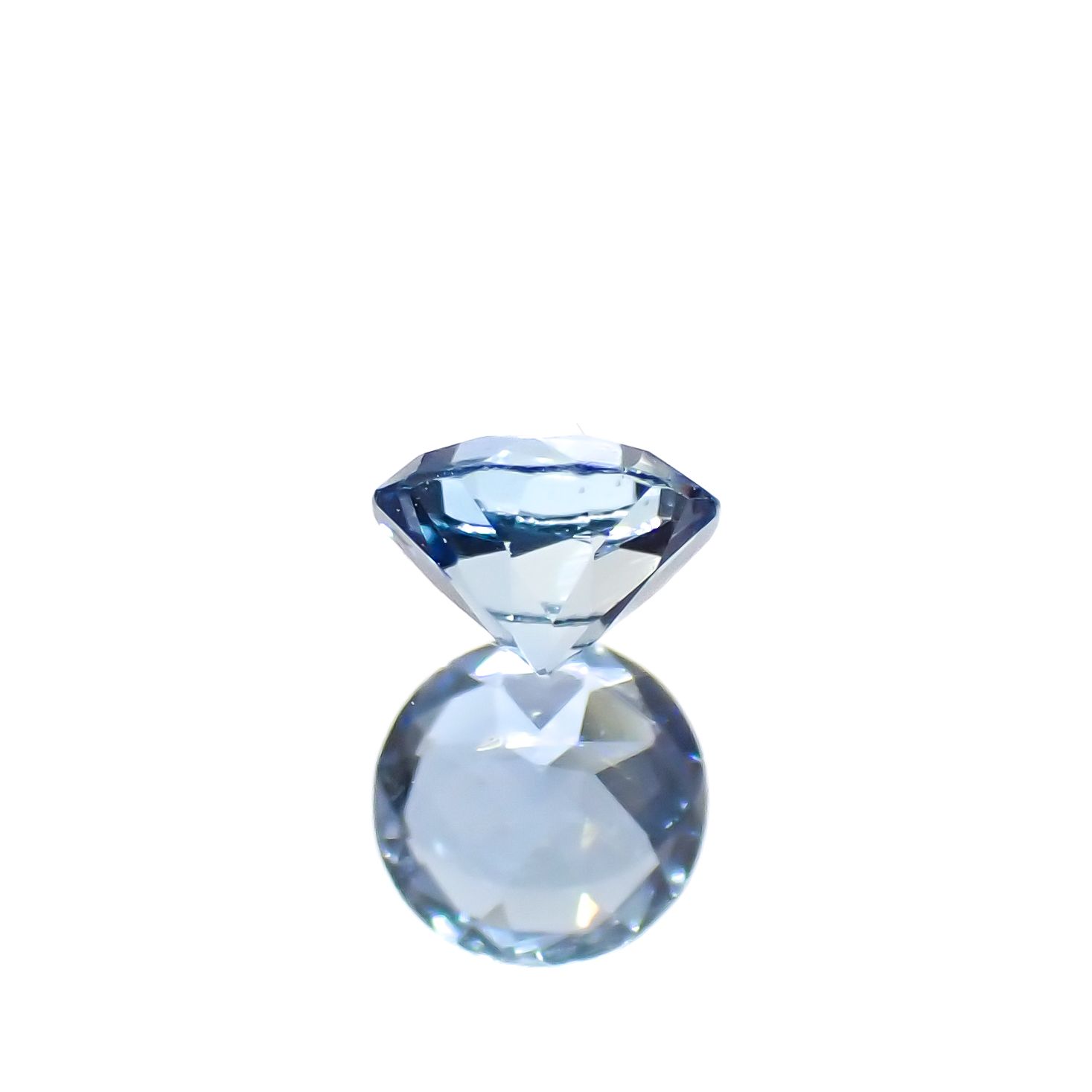サンタマリアアクアマリン(宝石名アクアマリン)ブラジル産 0.15ct 識別済[230923514]3.6x3.6mm前後