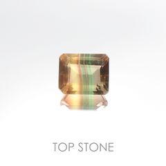 バイカラーフローライト ブラジル産 ルース 4.43ct[20106390]10×8mm前後