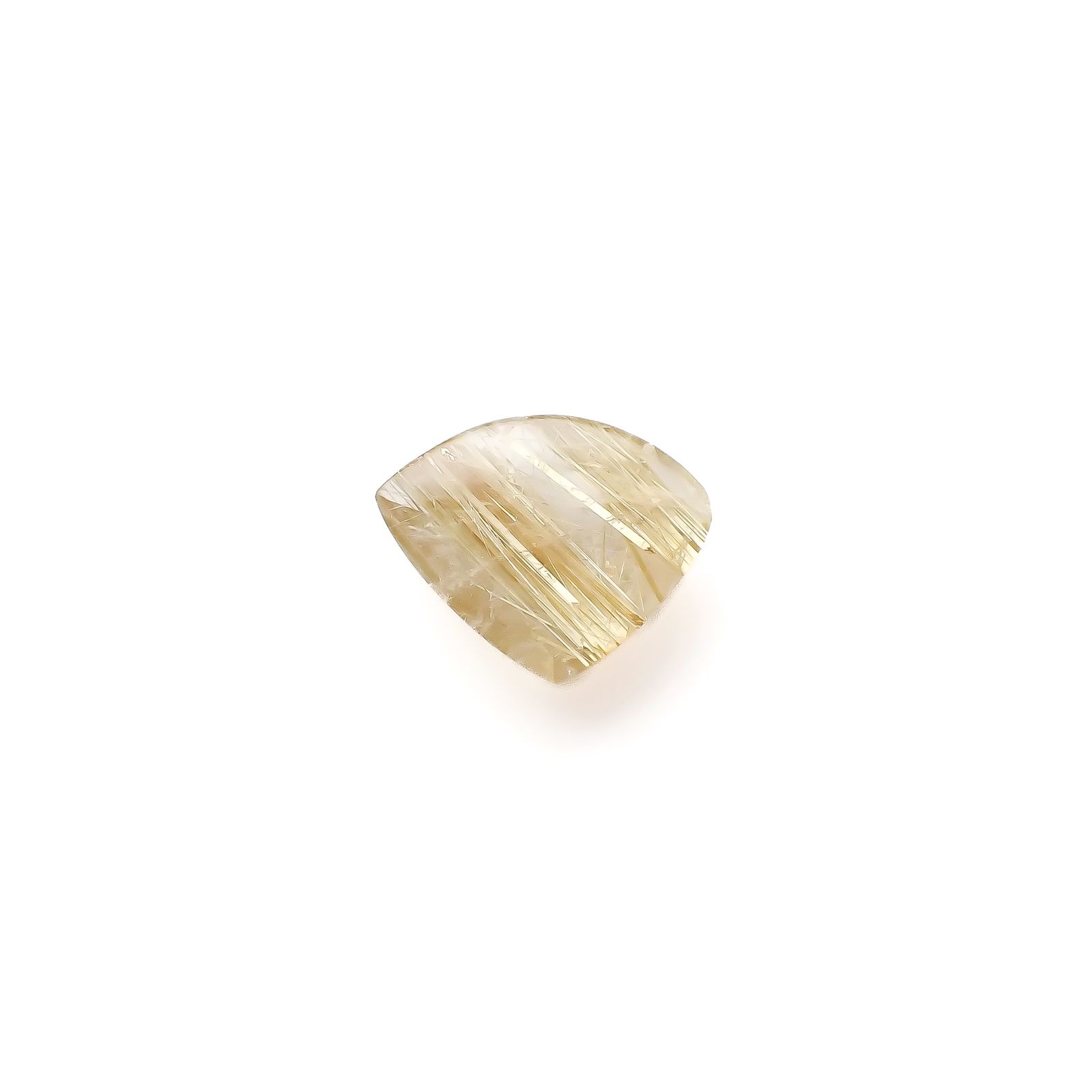 ◇フリーフォーム◇タイチンルチルクオーツ ブラジル産 2.77ct[240427317]12.3x9.7mm前後