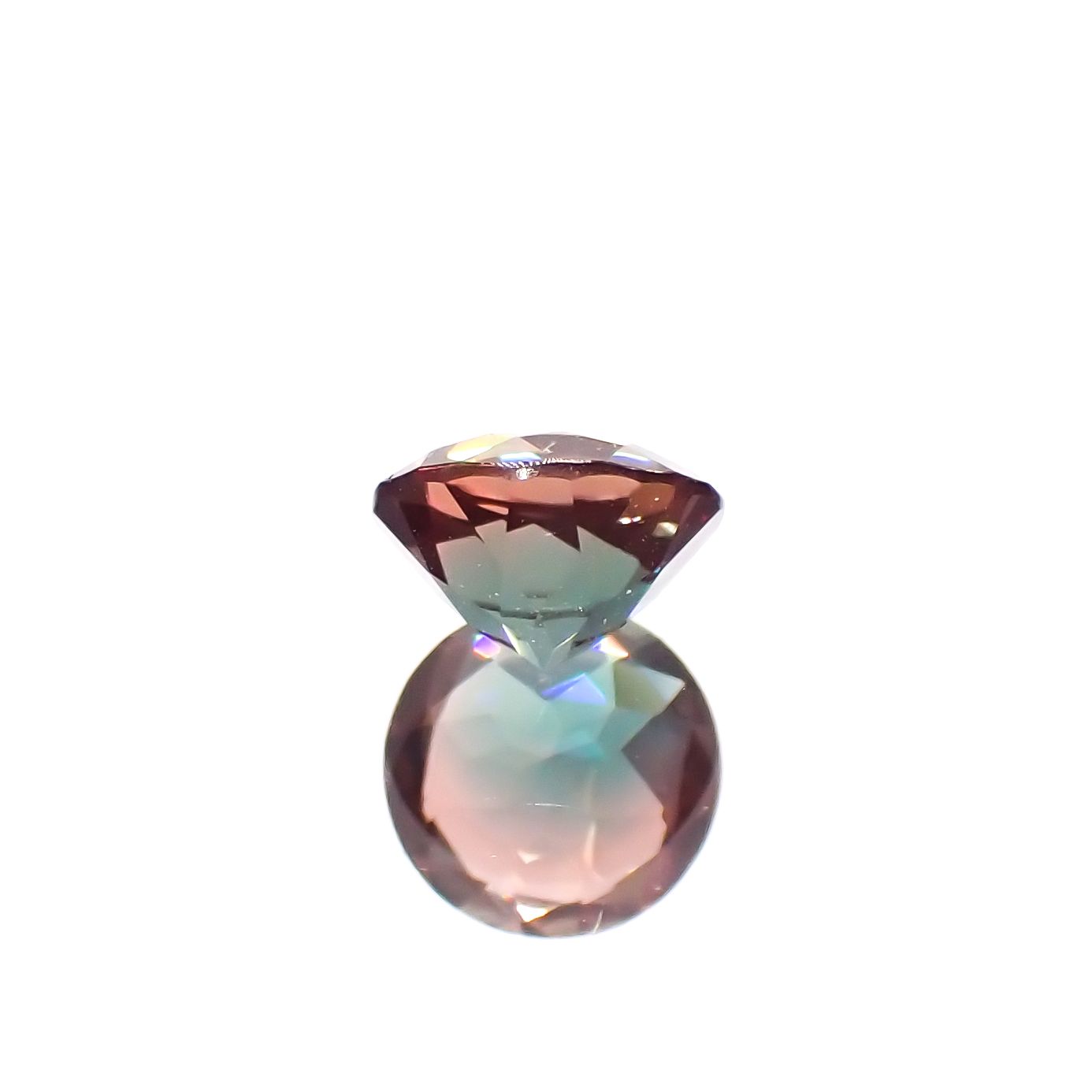 バイカラーアンデシン モンゴル産 0.43ct[231023568]5.1x5.1mm前後