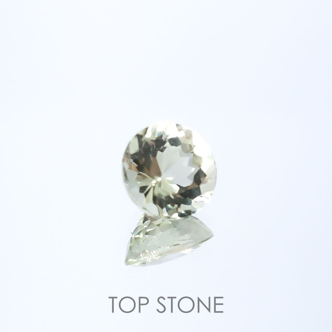 モンテブラサイト(宝石名モンテブラサイト)マダガスカル産 0.55ct 識別済[220817424]5.3x5.2mm前後