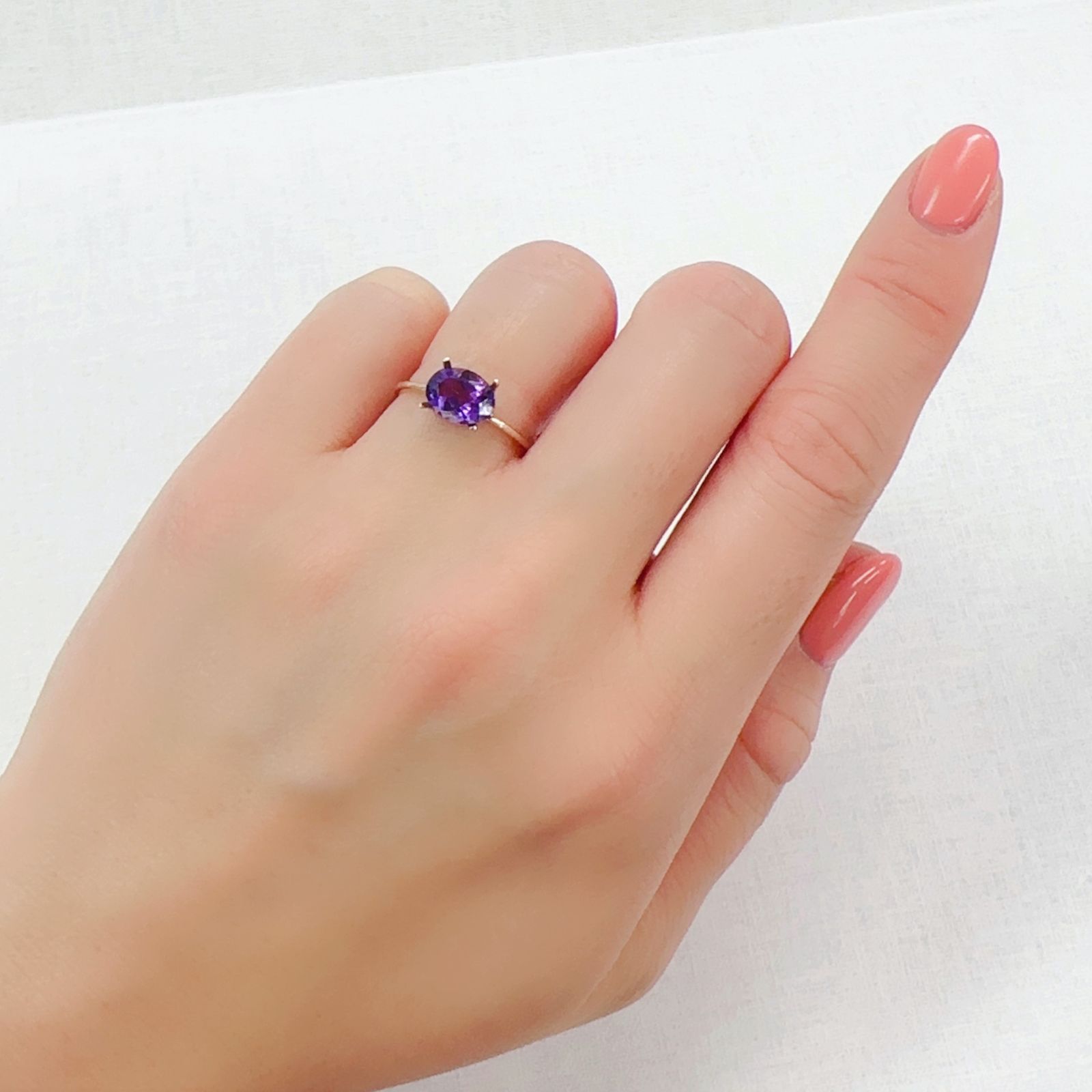 カラーシフトアメジスト ブラジル/ウルグアイ産 1.02ct[230220798]8x6mm前後