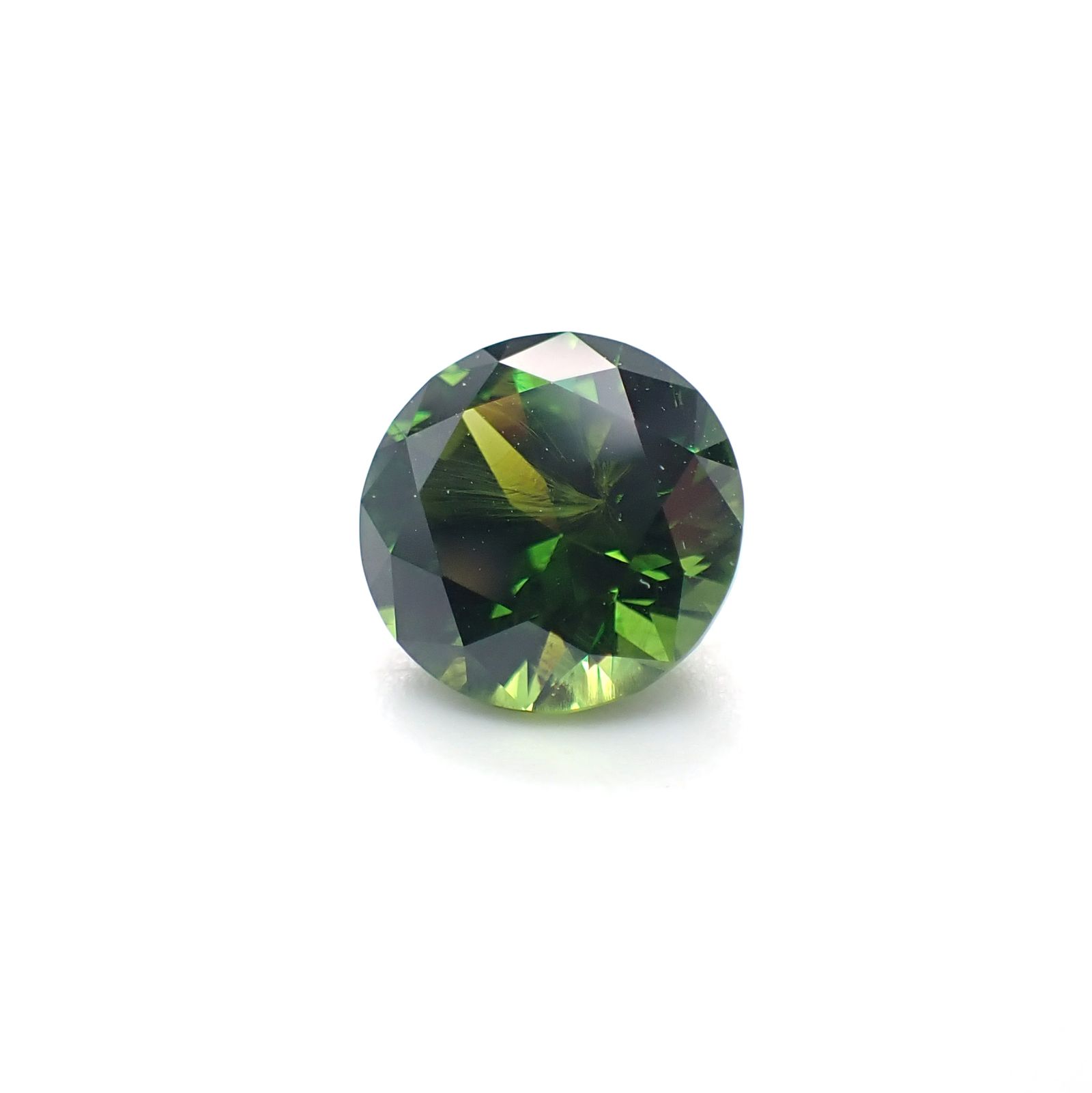 デマントイドガーネット(宝石名デマントイド・ガーネット)ロシア産 AGLTHAI鑑付 3.08ct / 8.6x8.6mm前後 [251231534]