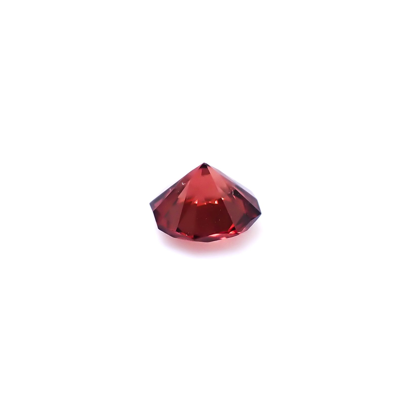 ◇オクタゴンカット◇レッドジルコン(宝石名ジルコン)スリランカ/カンボジア産 識別済 0.73ct / 5x4.9mm前後 [260732552]